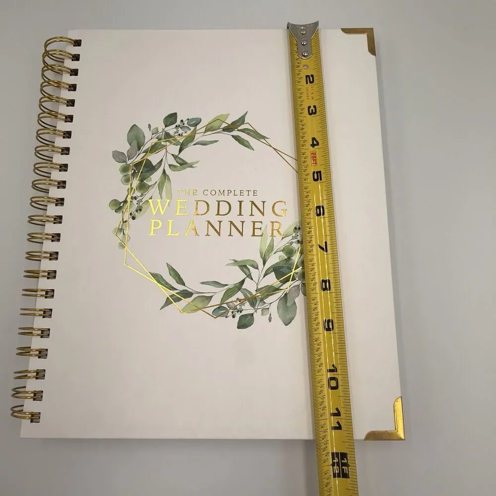 Complete Wedding Planner Organizer Floral Gold Undated Bridal Engagement Gift